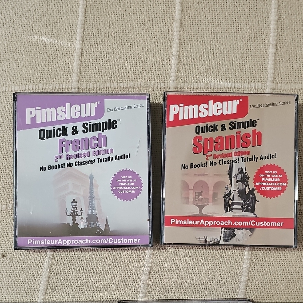 Pimsleur French & Spanish 8-Lesson CD Sets